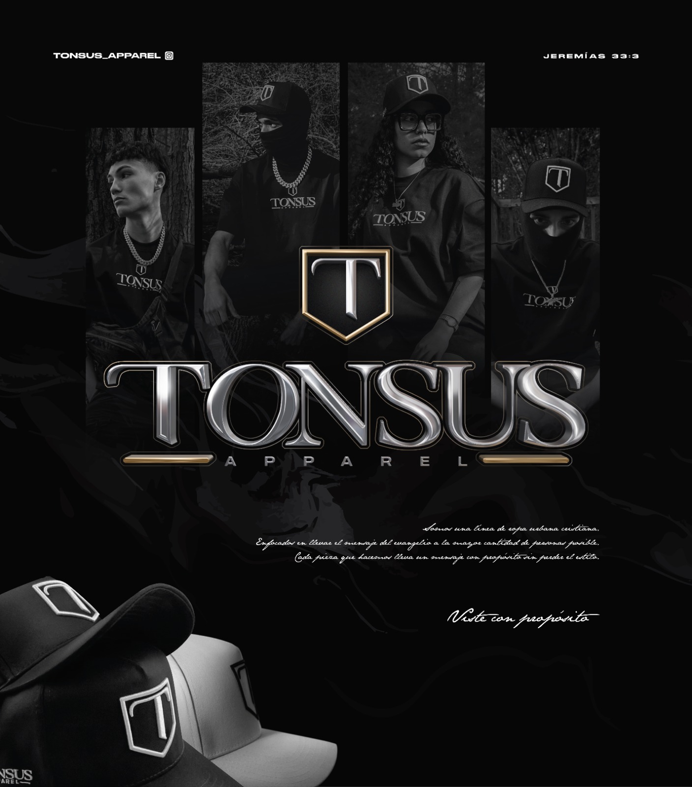 Tonsus Apparel Jeremías 33:3 viste con propósito